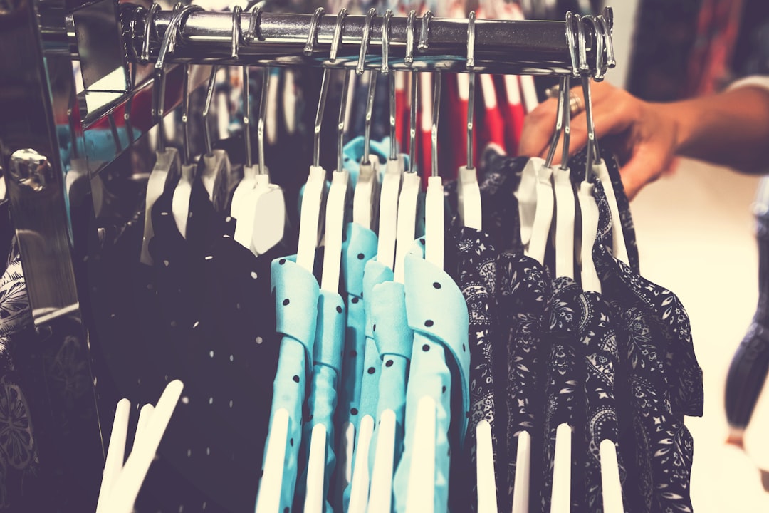 Photo Thrift store rack