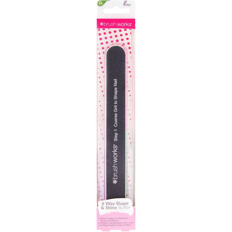 Brushworks 6 Way Shape & Shine Nail Buffer fra Brushworks