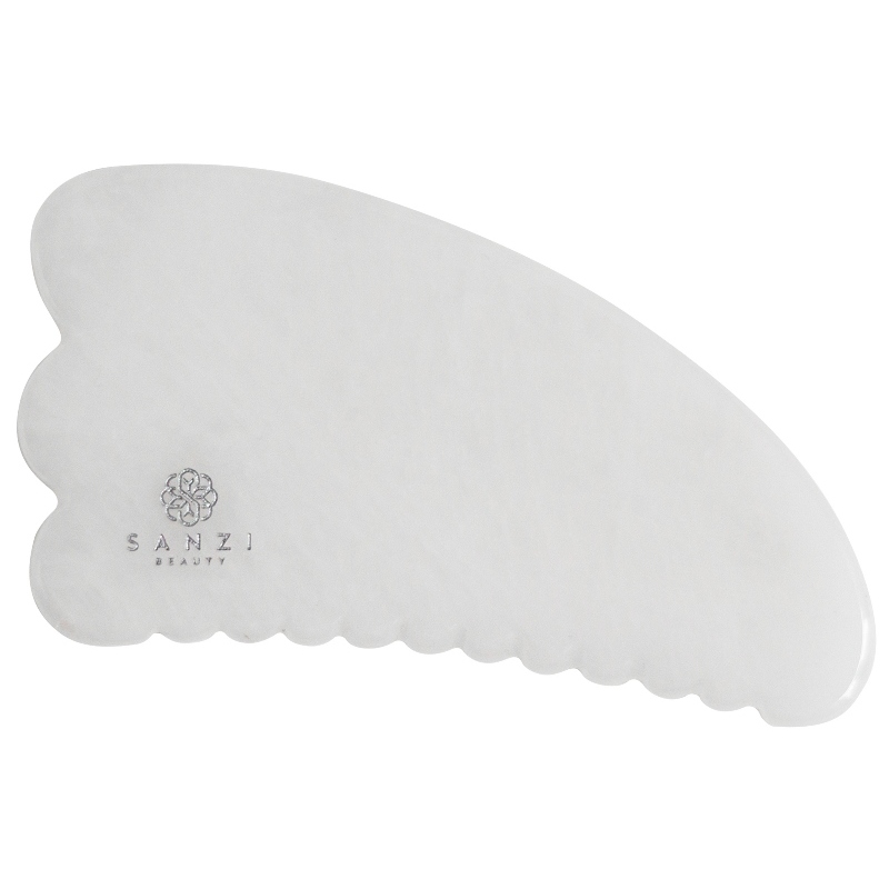Sanzi Beauty Sculpt Gua Sha – White Jade fra Sanzi Beauty