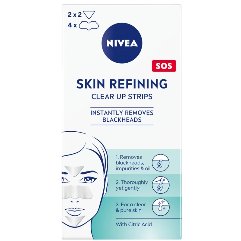 Nivea Skin Refining Clear-Up Strips 6 Pieces fra Nivea