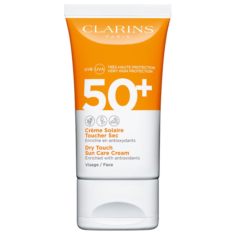 Clarins Sun Care Face Cream Dry Touch SPF 50+ – 50 ml fra Clarins