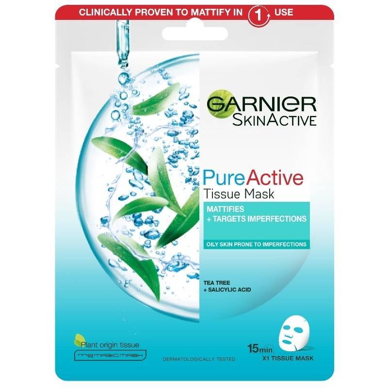 Garnier Skinactive Pureactive Tissue Mask 1 Piece fra Garnier
