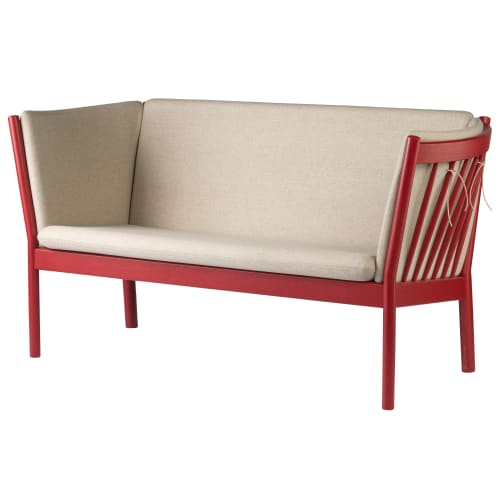 Erik Ole Jørgensen 2 pers. sofa – J148 – Ruby red/beige fra FDB Møbler 5715054010480