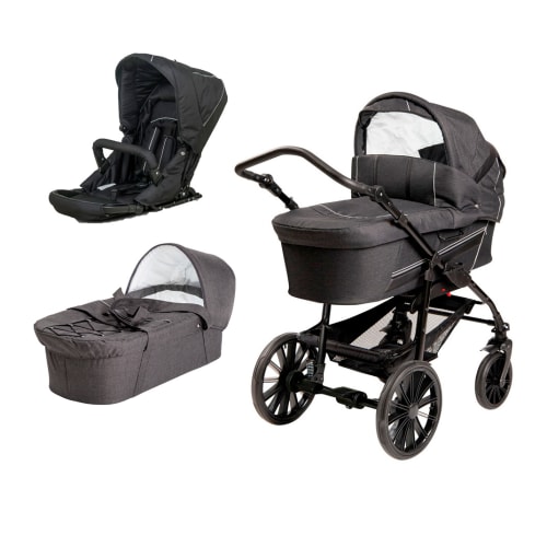 BabyTrold kombivogn – Star – Ebony fra BabyTrold 5700382974597
