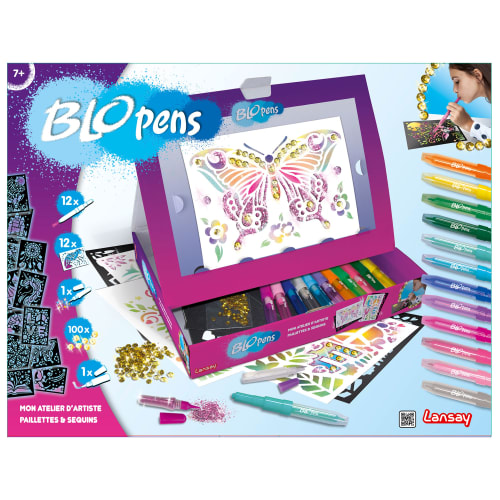 Blopens pustetusser, palietter og glitter fra blopens 5713396402611