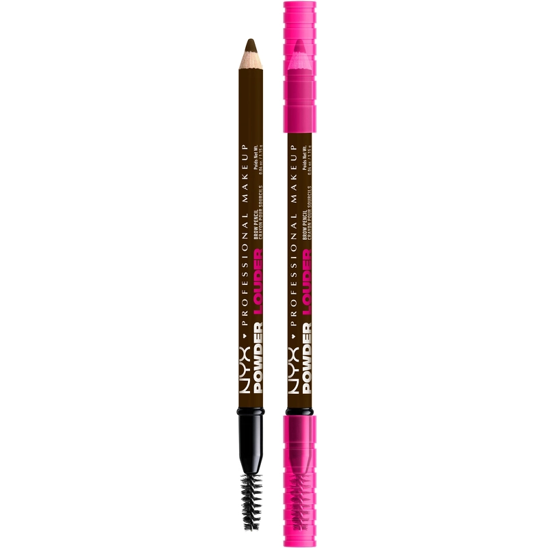 NYX Prof. Makeup Powder Louder Brow Pencil 1,15 gr. – 06 Ash Brown fra NYX Professional Makeup