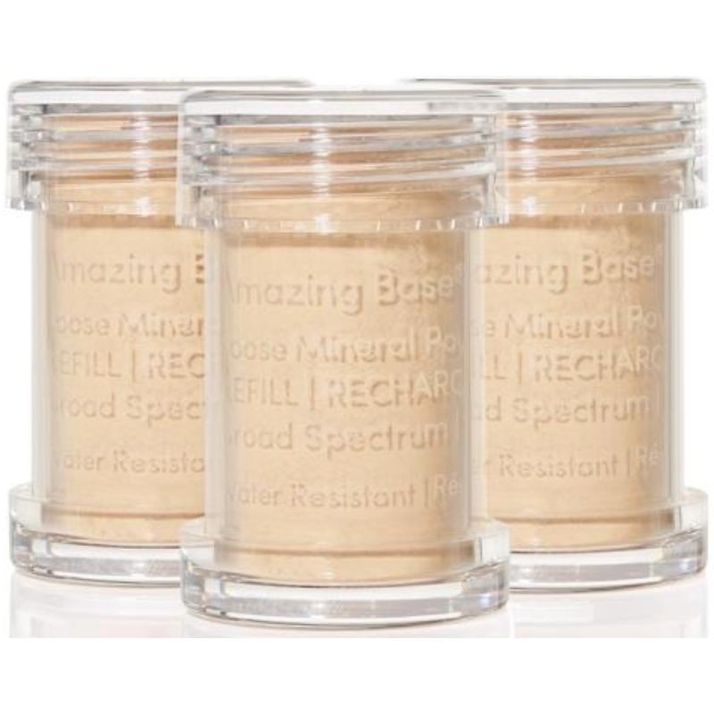 Jane Iredale Amazing Base Loose Mineral Powder SPF 20 Refill 3 Pieces 7,5 gr. – Satin fra Jane Iredale