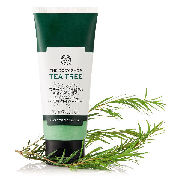 The body shop tea tree squeaky clean scrub 100ml