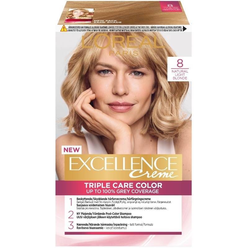 L'Oreal Paris Excellence 8 Lysblond fra LOreal Paris