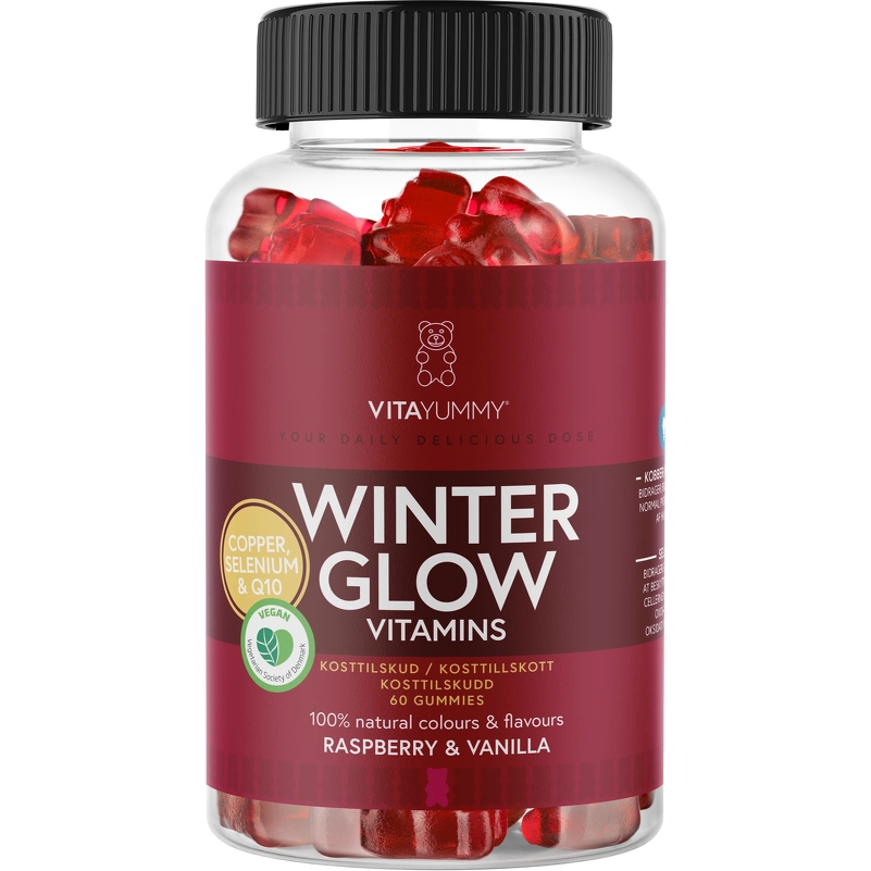 VitaYummy Winter Glow Raspberry Vanilla 60 Pieces fra VitaYummy
