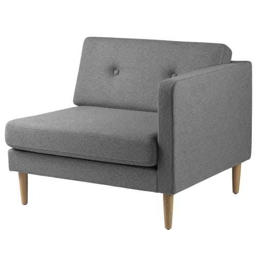 Unit 10 modulsofa – L42 Firhøj – Grå højremodul fra fdb-moebler 5715054009262