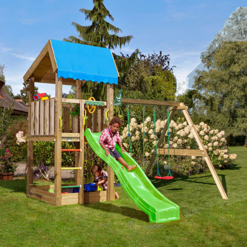 Jungle Gym Home legetårn med gyngemodul fra jungle-gym 5705858716046