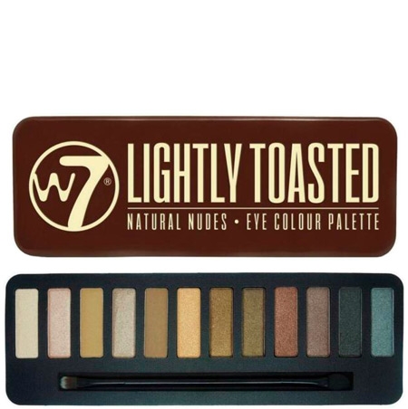 W7 Lightly Toasted Øjenskygge Palette