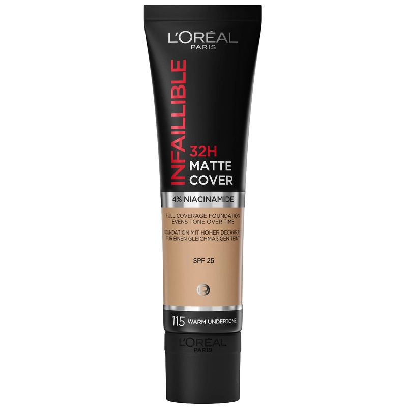 L'Oreal Paris Cosmetics Infaillible 32H Matte Cover Foundation SPF 25 – 30 ml – 115 Warm Undertone fra LOreal Paris
