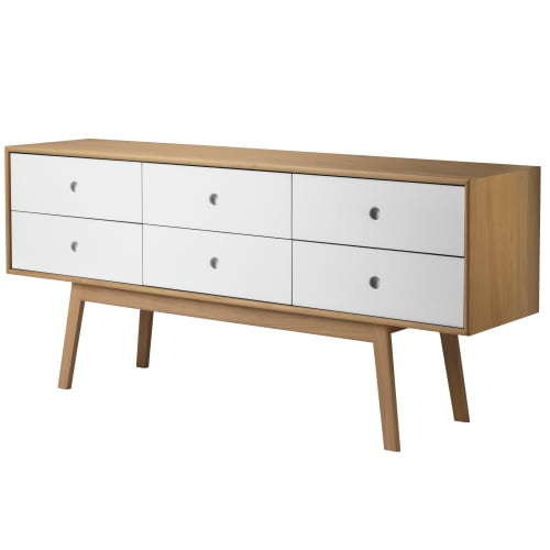 Foersom & Hiort-Lorenzen kommode – A86 Butler – Eg/hvid fra fdb-moebler 5700381182207