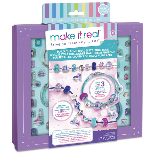 Make It Real DIY smykker – Halo Charms Bracelets – True Blue fra Make It Real 695929017217