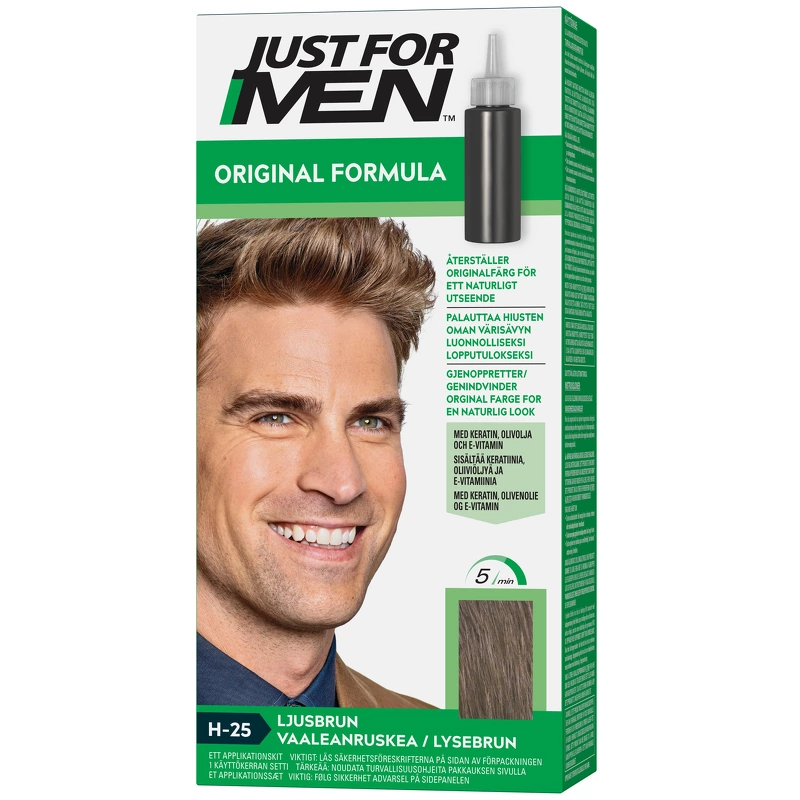 Just For Men Hair Colour – Light Brown fra Just For Men