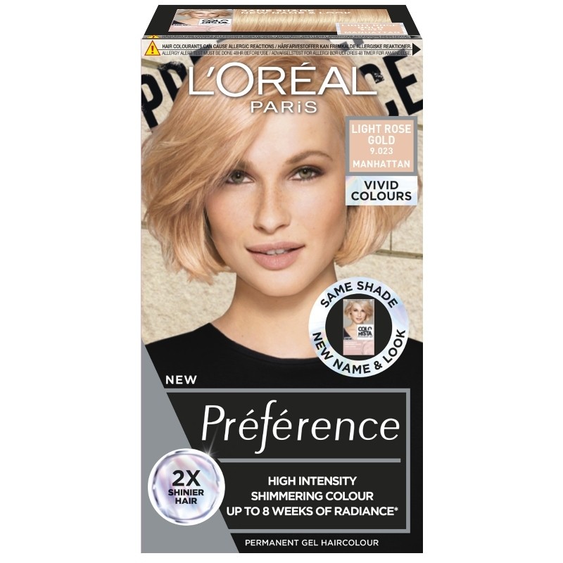 L'Oreal Paris Preference Vivid Colors – 9.023 Light Rose Gold fra LOreal Paris