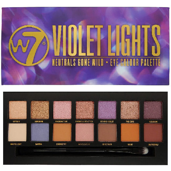W7 violet lights neutrals gone wild eye colour palette 14g