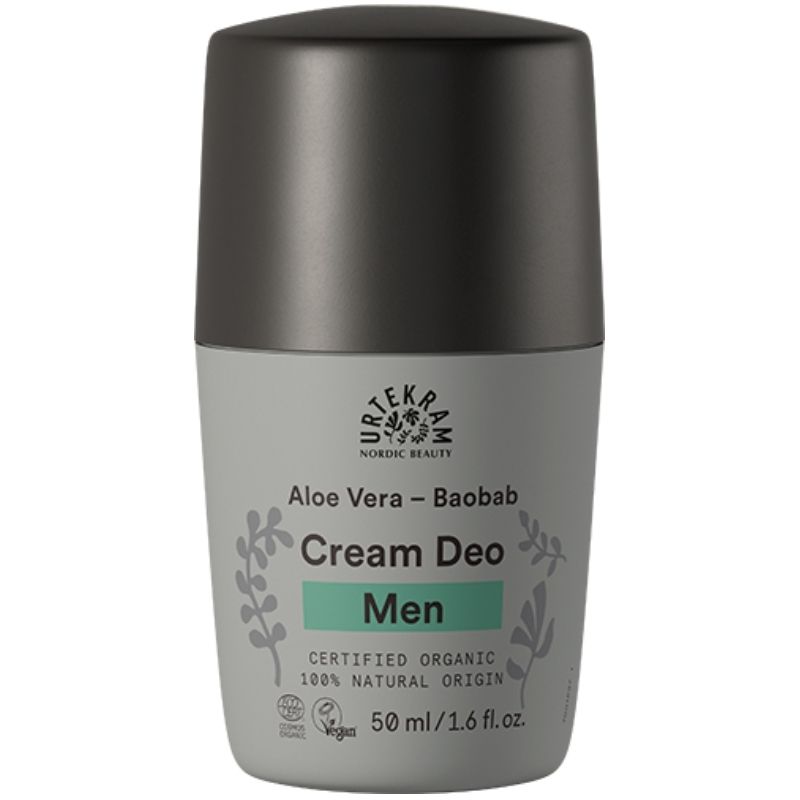 Urtekram Men Cream Deo Aloe Vera – Baobab 50 ml fra Urtekram