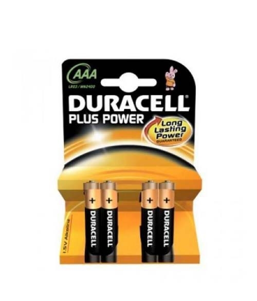 Duracell 4xAAA Alkaline Batterier