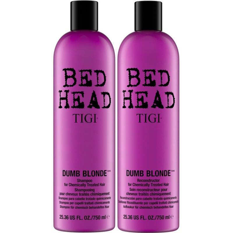 TIGI Bed Head Dumb Blonde Duo 2×750 ml (u. pumpe) fra TIGI
