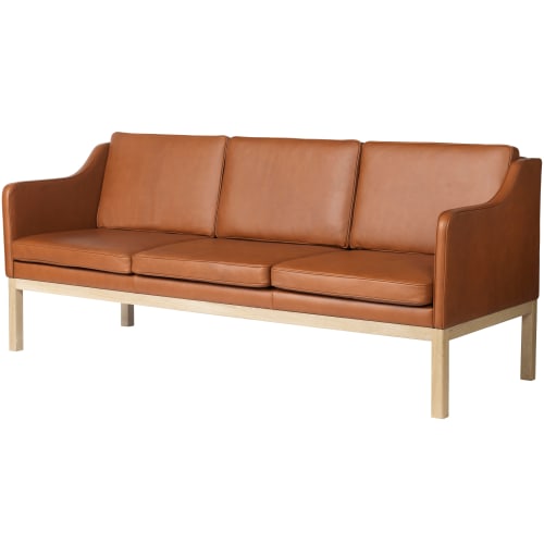 Mogens Koch 3 pers. sofa – MK46 – Natur/cognac fra fdb-moebler 5715054012651