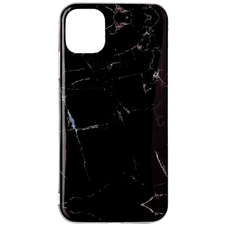 iPhone 12 Cover – Sort Marmor