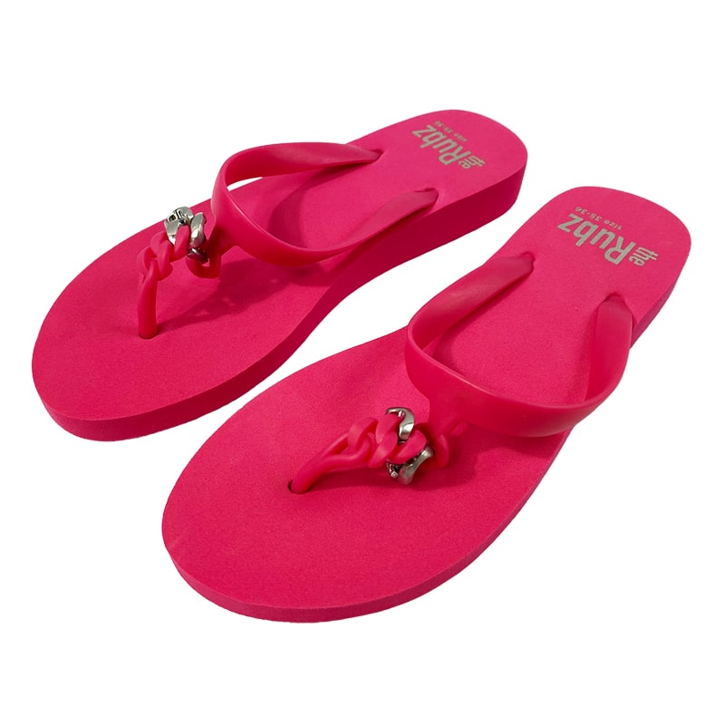 Klip klapper fra trendy âThe Rubzâ Unisex – Pink og Sølvmetal