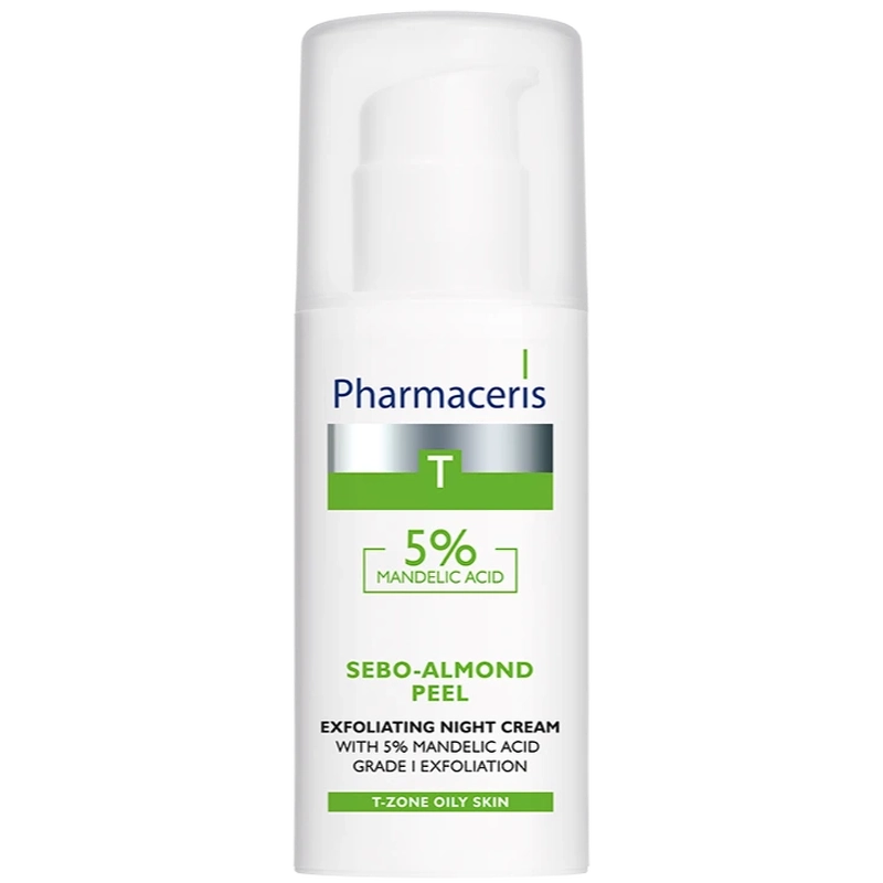 Pharmaceris T Sebo-Almond Peel 5% Exfoliating Night Cream 50 ml fra Pharmaceris