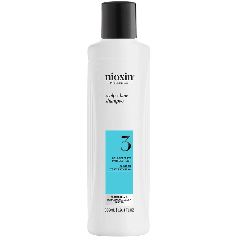 Nioxin System 3 Scalp + Hair Shampoo 300 ml – Colored/Dry/Damaged Hair fra Nioxin